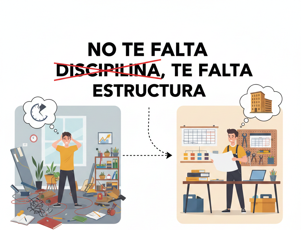 Estructura y disciplina el verdadero motivo por el que no avanzas aunque lo intentes